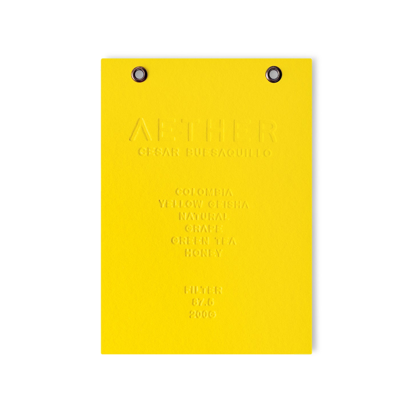 Cesar Buesaquillo - Yellow Geisha - Natural